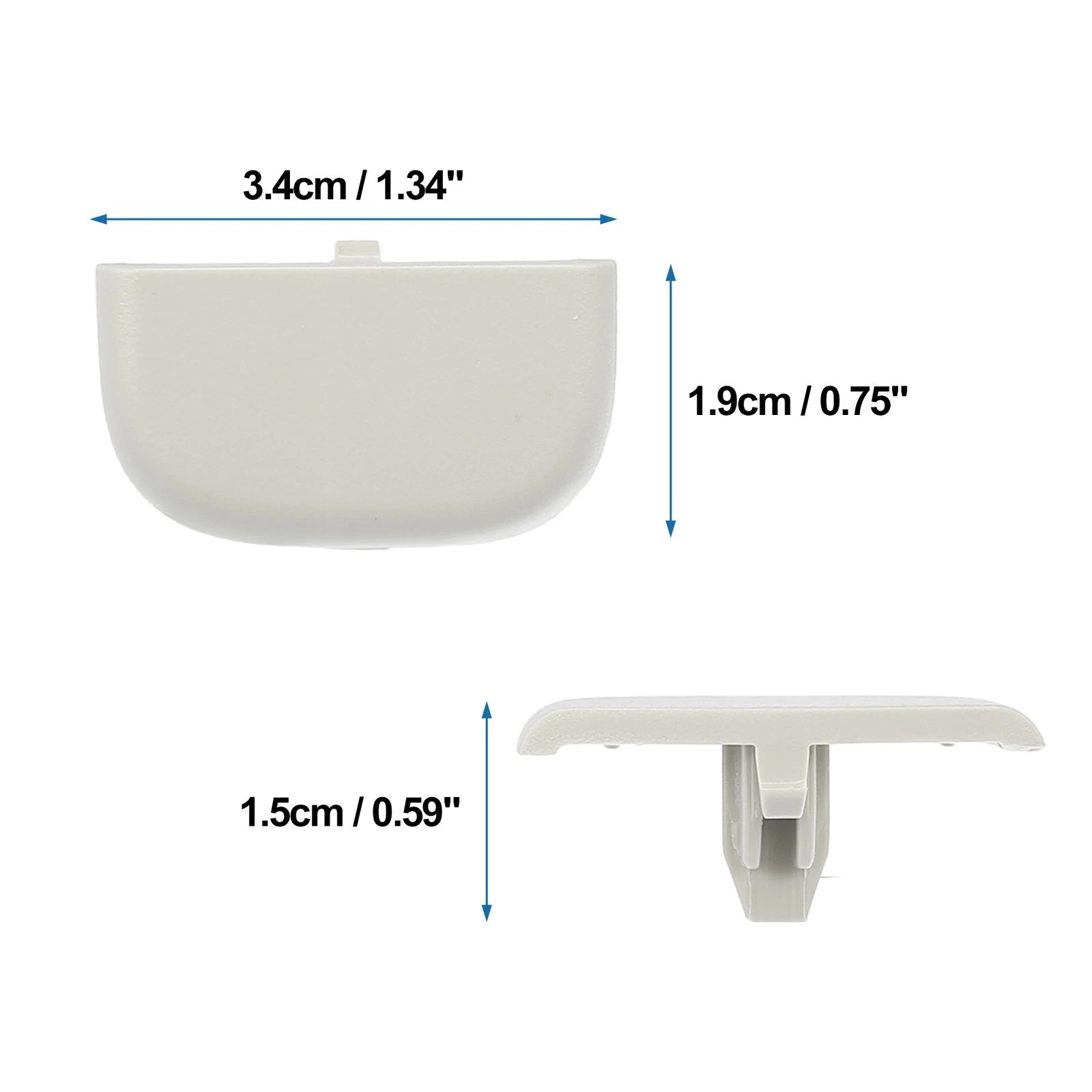 Sun Visor Cap Clip Replacement Pair for Ford Edge (2015–2023)