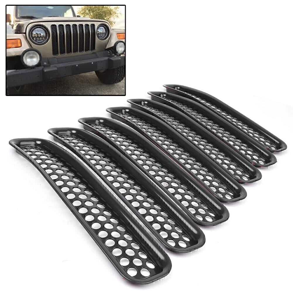 ABS Front Grille Cover Insert for Jeep Wrangler TJ (1997–2006)
