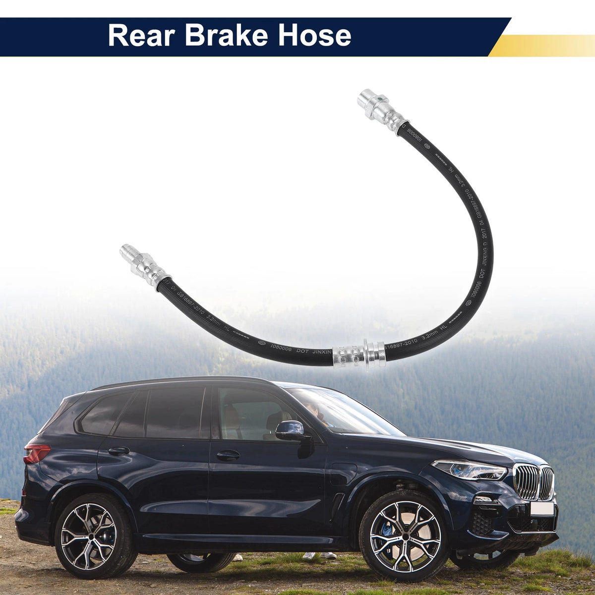 Rear Brake Hose Replacement for BMW X5 (2007–2019) Hydraulic Line