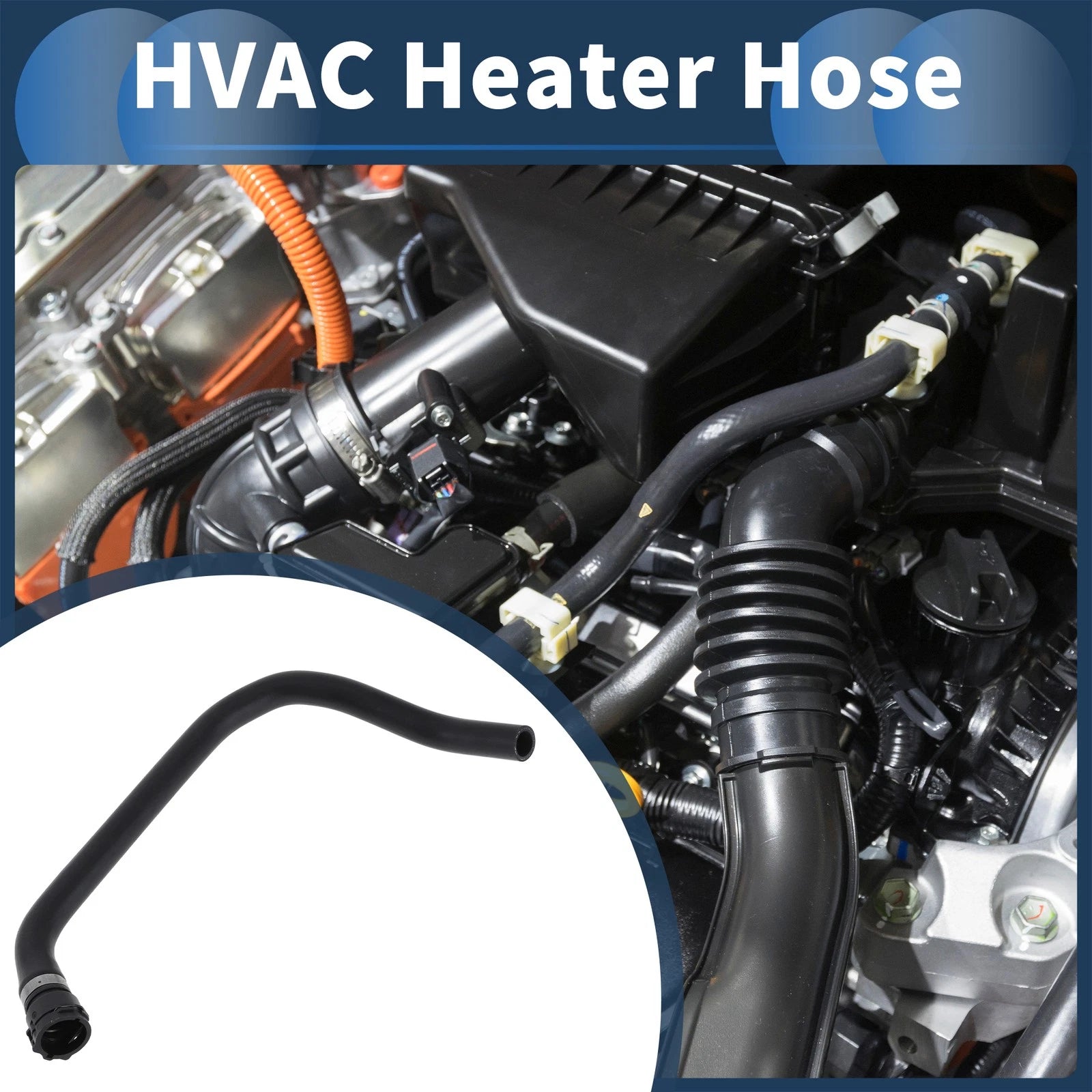 Radiator Hose Replacement for BMW E53 X5 3.0i 3.0L (2001–2006) Rubber Black