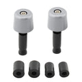 Handlebar Grips for Universal Motorcycle (1in/25.4mm) - Grey