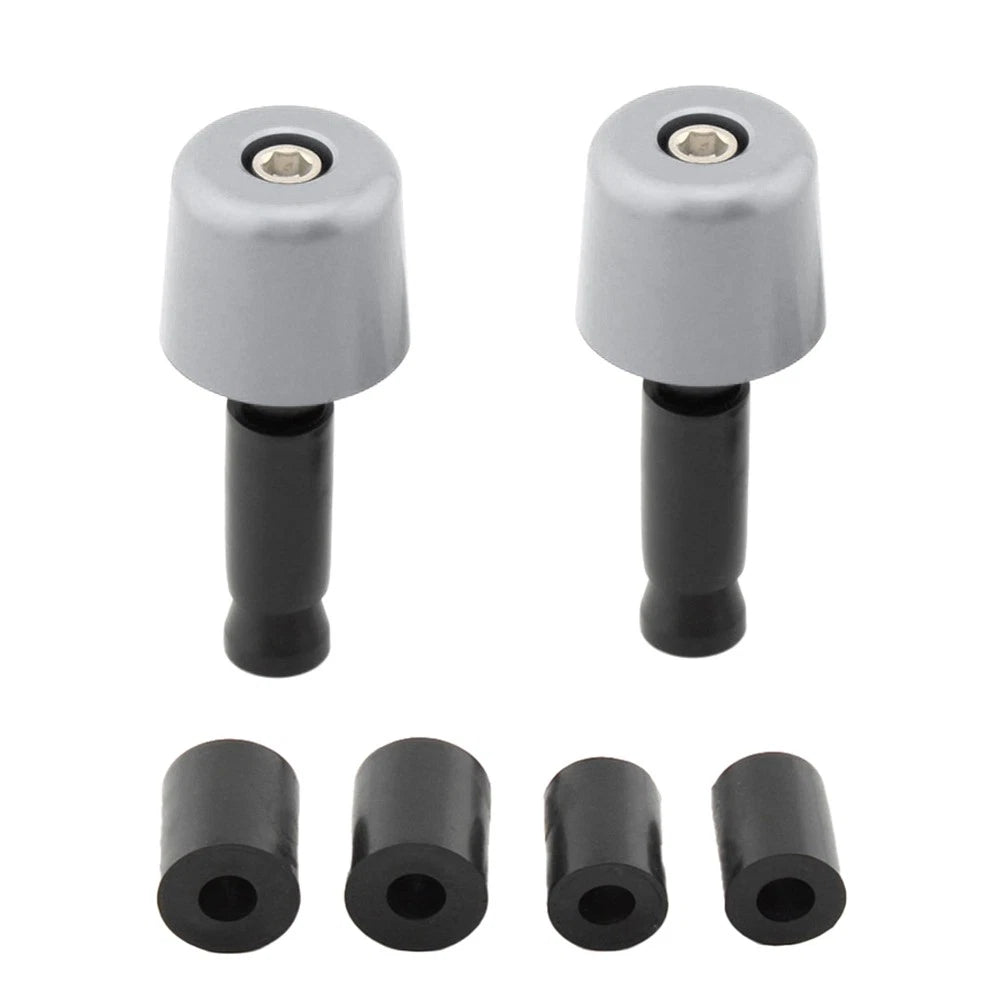 Handlebar Grips for Universal Motorcycle (1in/25.4mm) - Grey