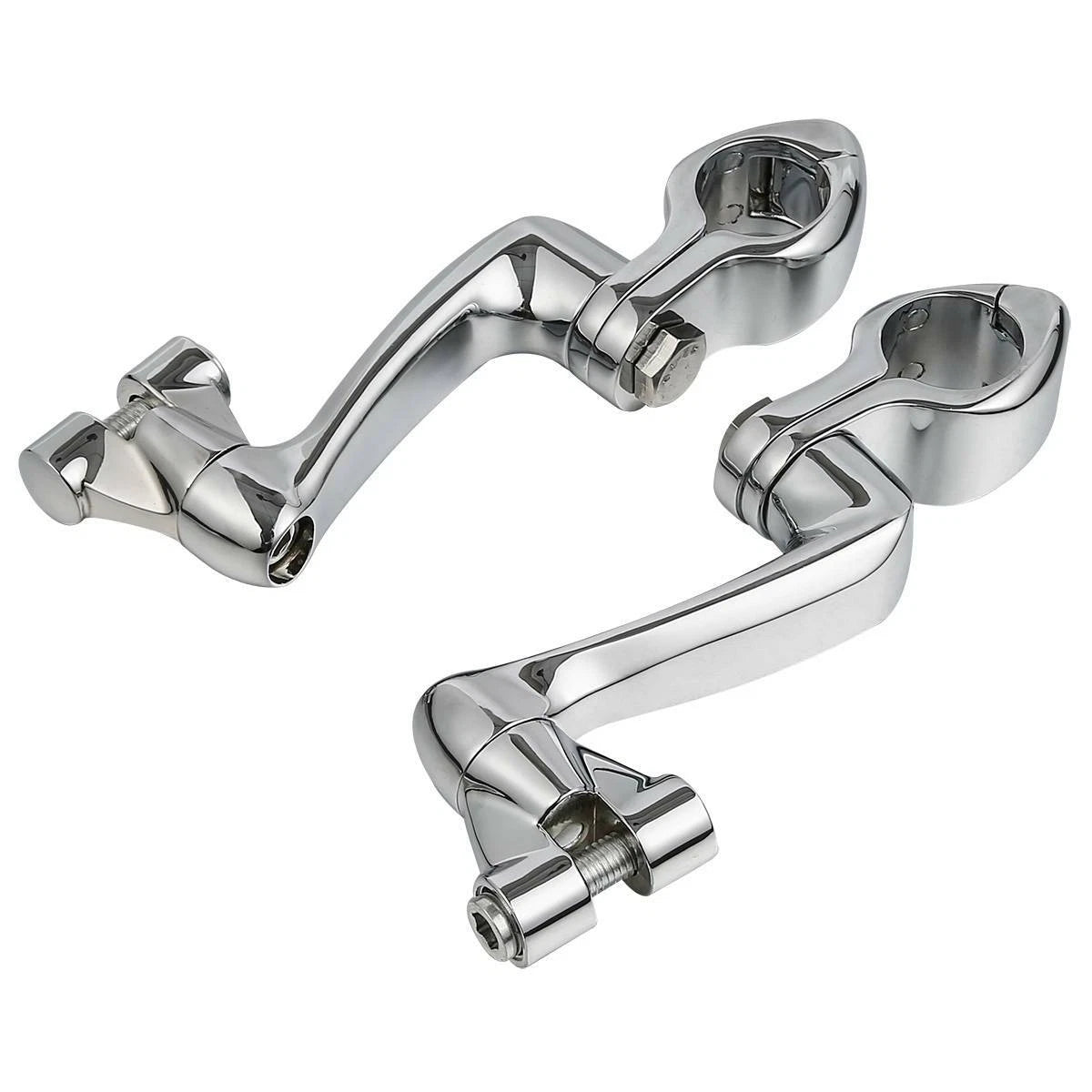 1 1/4" Adjustable Engine Guard Foot Peg Mount for Harley Touring