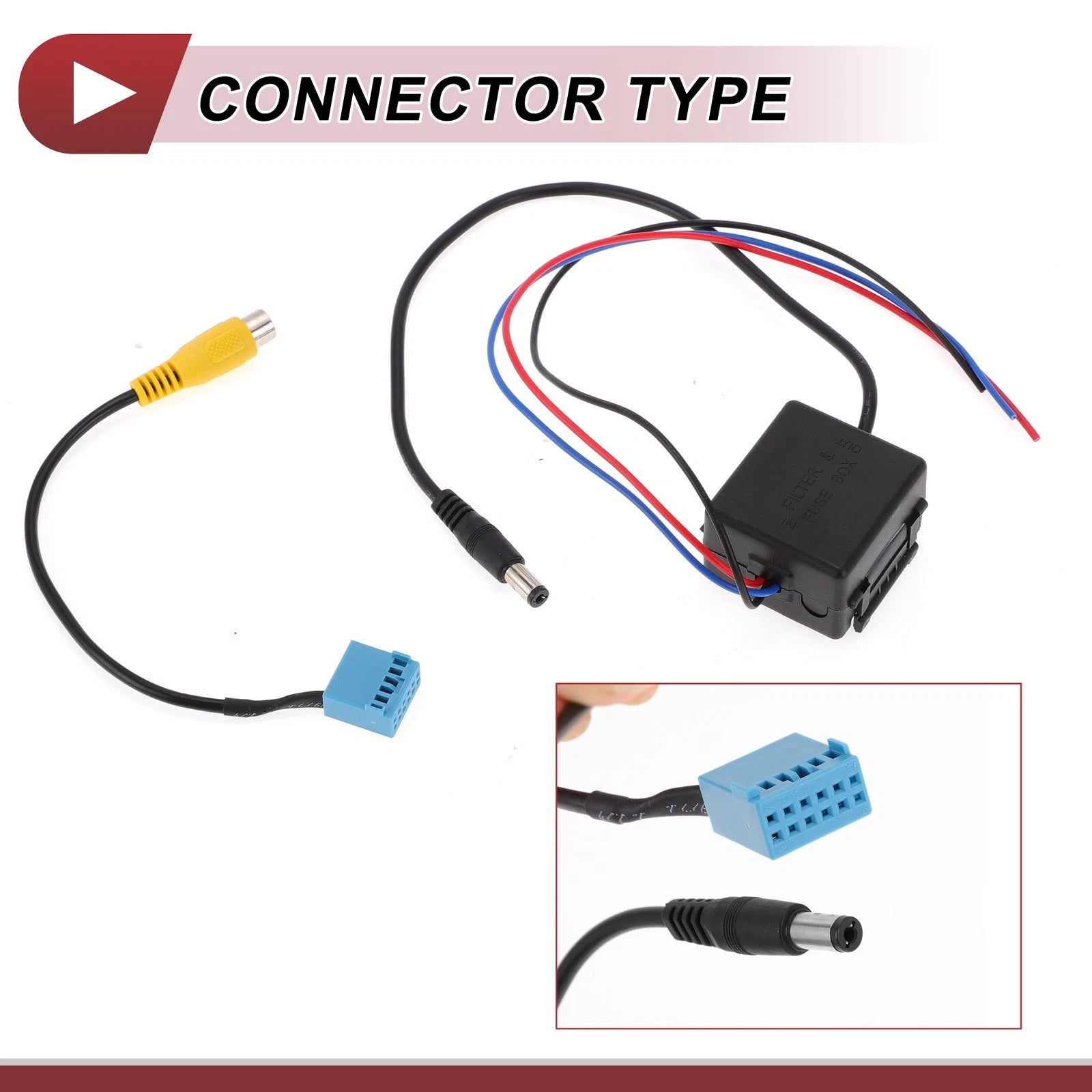 Rear View Camera Adapter Wire Harness Cable Set for VW BMW