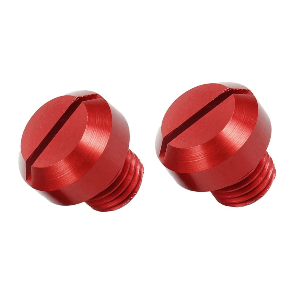 Pair of Billet Aluminium Mirror Blanking for Motorcycle (M10 Thread)