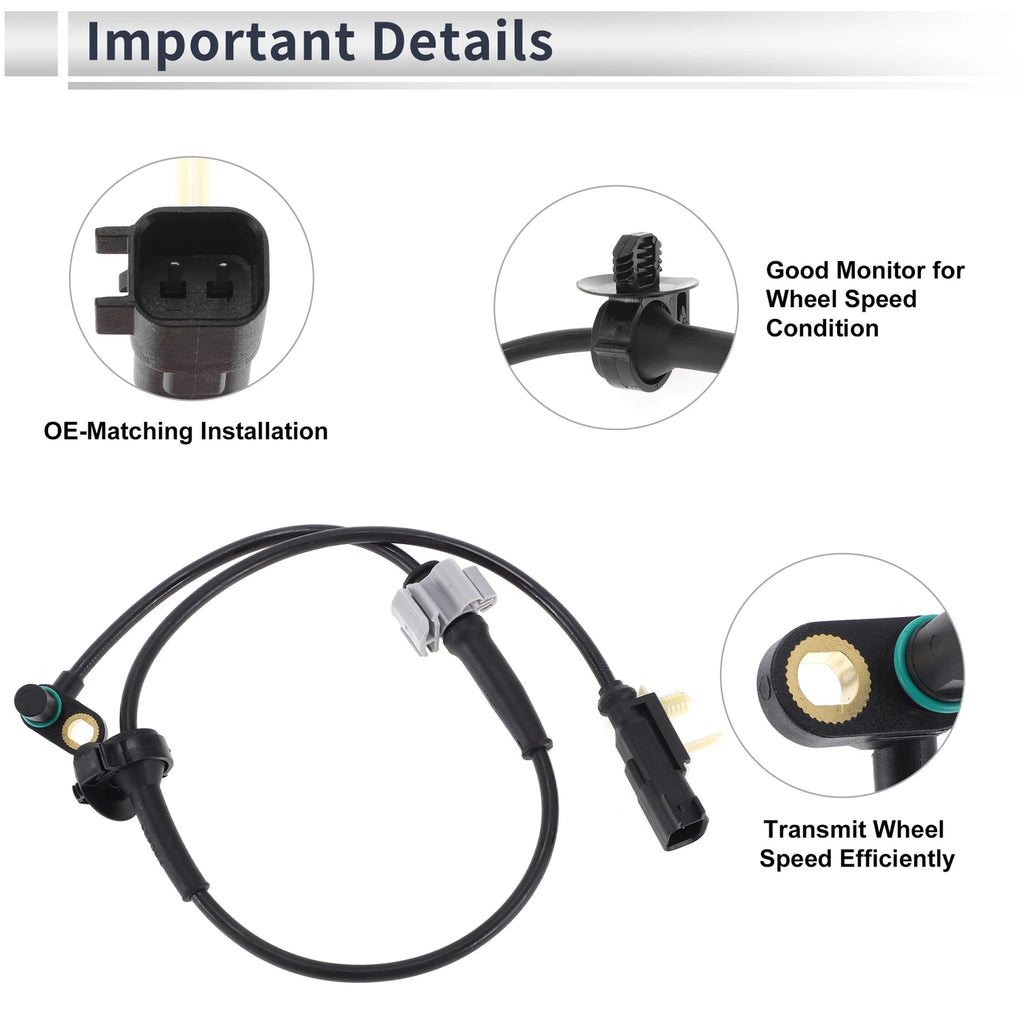 ABS Wheel Speed Sensor for Chevrolet Silverado 1500 (2014–2018) 1 Pcs Front Left/Right