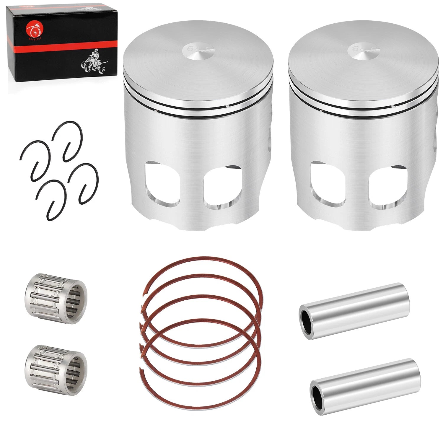 Forged Pro Lite Piston Rings 64.50mm for Yamaha Banshee YFZ350 (1986–2006)