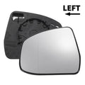 Left Side White Mirror Glass Non Heated Aspherical w Back for Ford Focus (2012–2018)