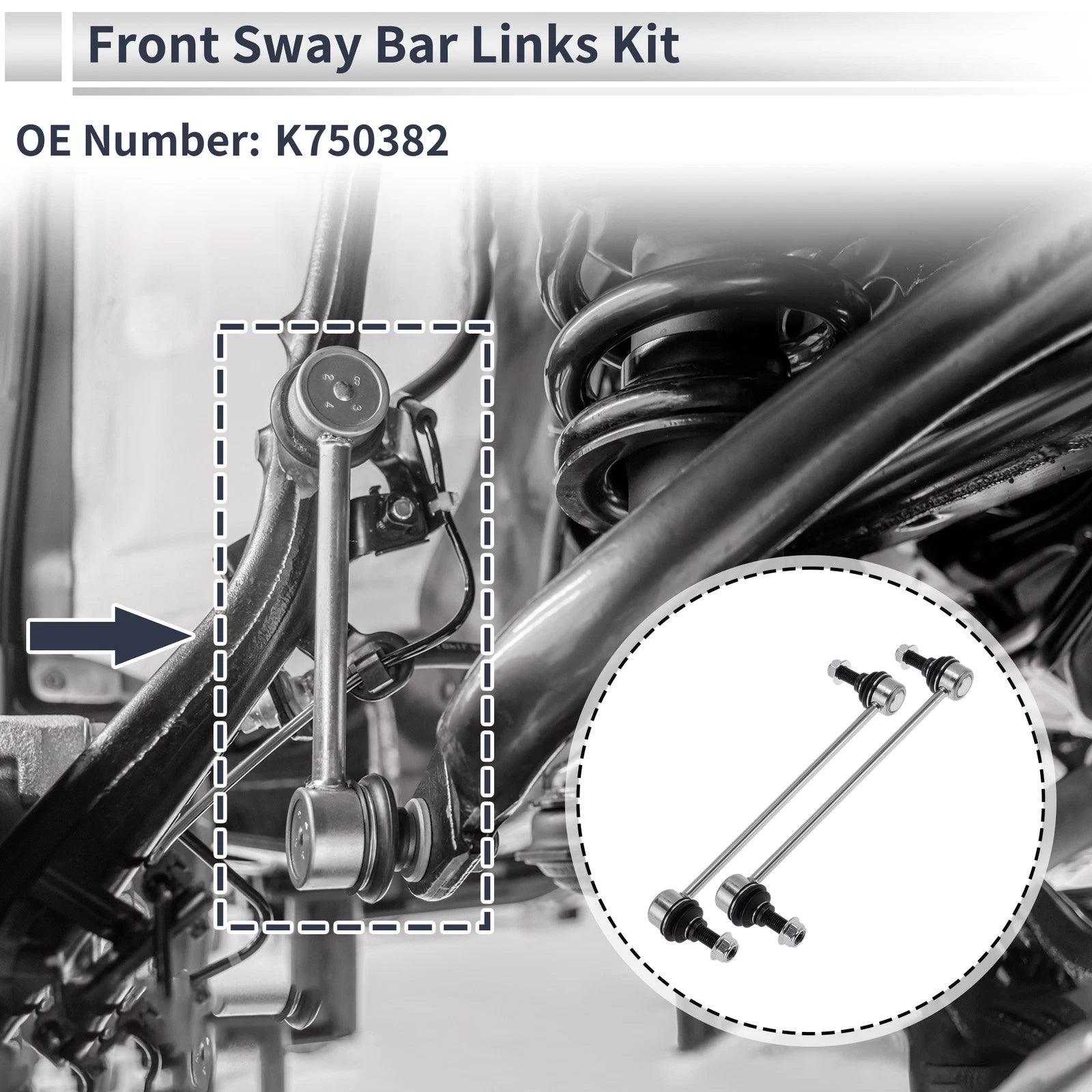 Front Stabilizer Bar Links Replacement for Dodge Journey (2009–2020)