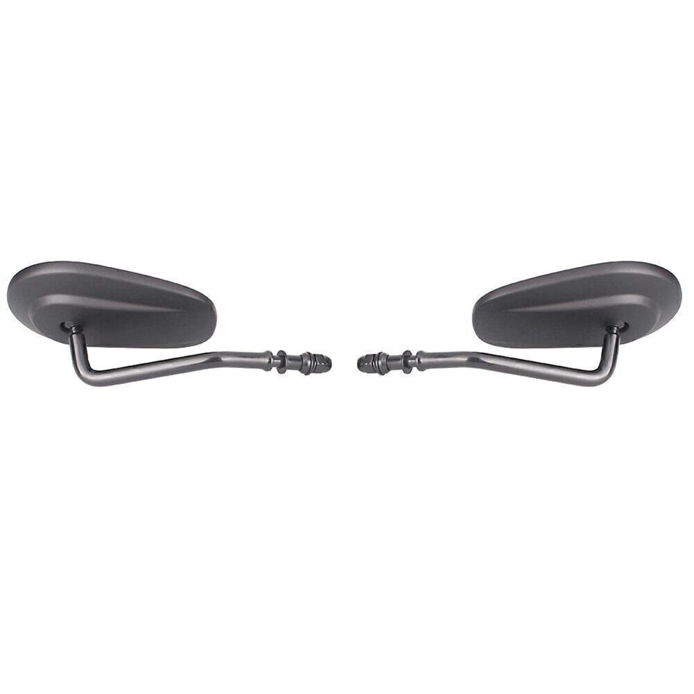 2X Oval Rear View Mirrors for Harley Street Bob (Does Not Apply)