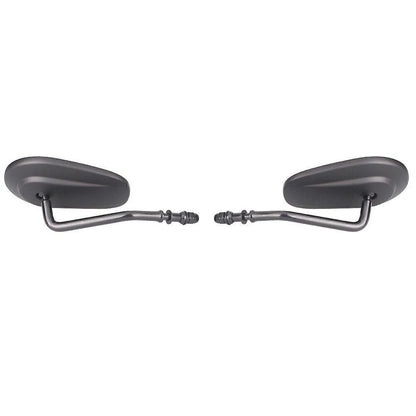 2X Oval Rear View Mirrors for Harley Street Bob (Does Not Apply)