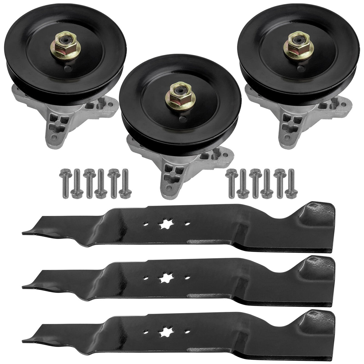 Deck Spindle and Blade Replacement for Troy-Bilt GT 2554 GTX 2654 (2014–2016)