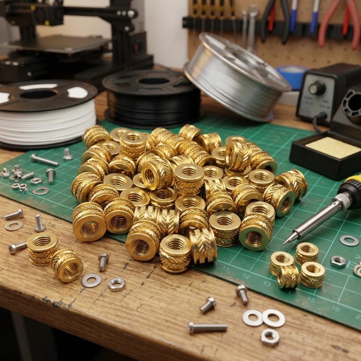 Screw Inserts for 3D Printing #6-32 (Compatible with )