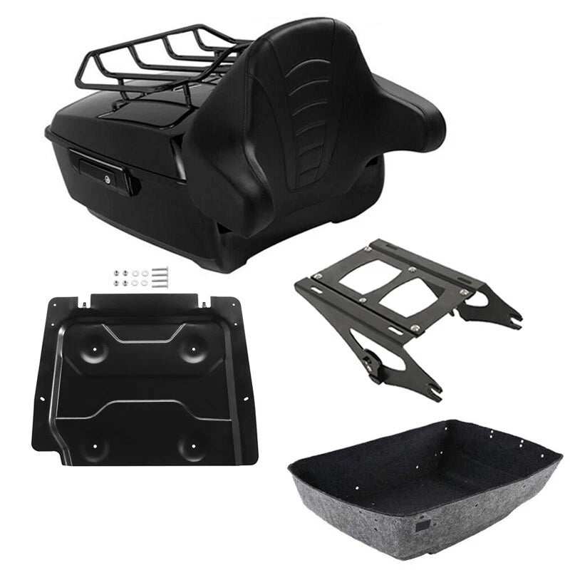 Trunk Backrest Rack Mount Plate for Harley Touring Street Glide (2014–2026)