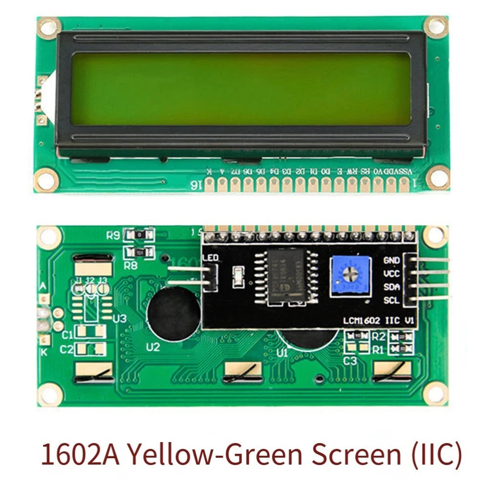 16x2 LCD Module Display for Character and Temperature Display