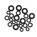 Assorted Tap Washers Set for Bath Sink Basin Shower (3/8", 1/2", 3/4")