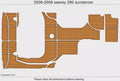 EVA Pad Teak Deck Flooring for Sea Ray 290 Sundancer (2007)