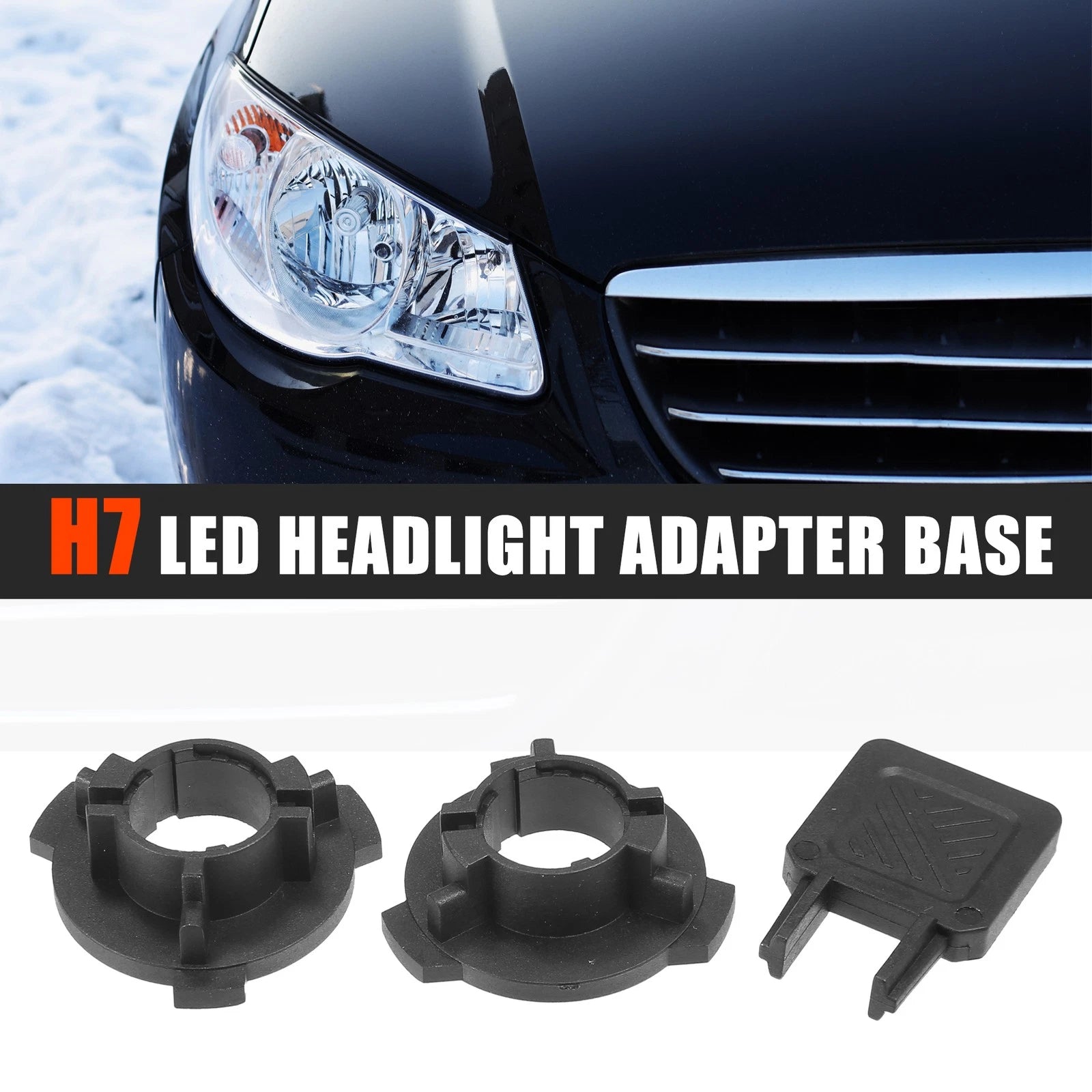 Car LED Headlight Adapter Bases Replacement for Volkswagen Polo (2010–2018)