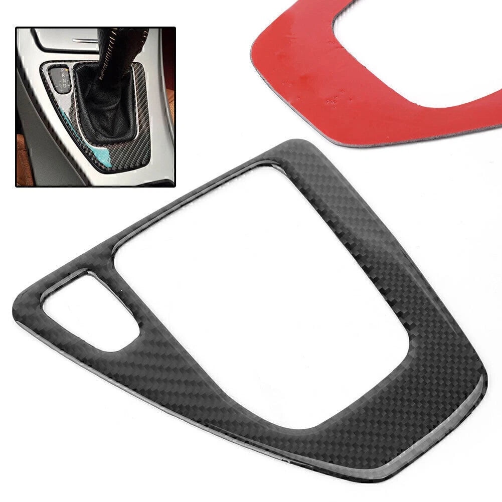 Carbon Fiber Gear Shift Cover for BMW E90 E91 E92 E93 (2006–2013)