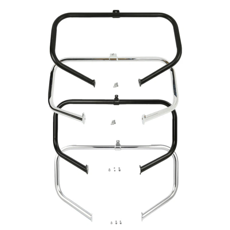Chrome/Black Highway Engine Guard Crash Bar for Harley Touring (1997–2024)