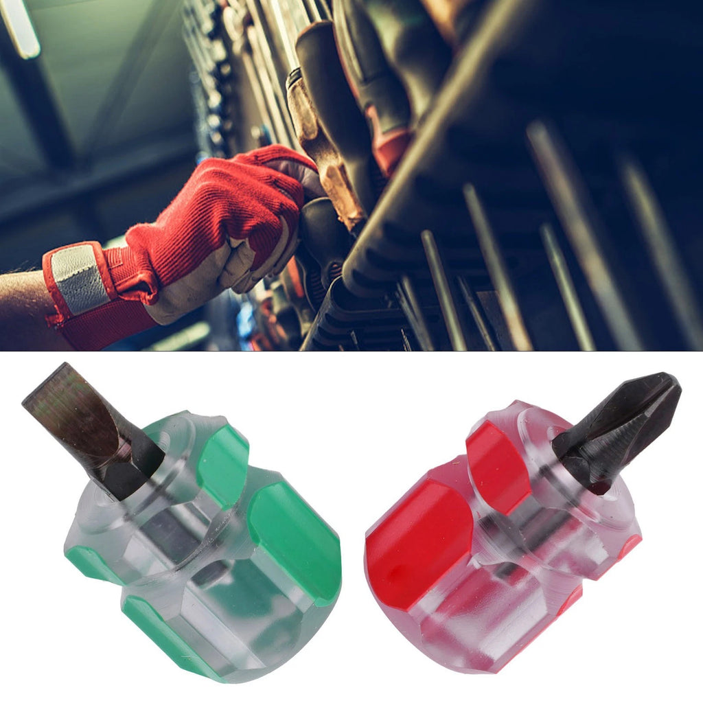 2pcs Flat Head Cross-Head Screwdriver for Universal Use