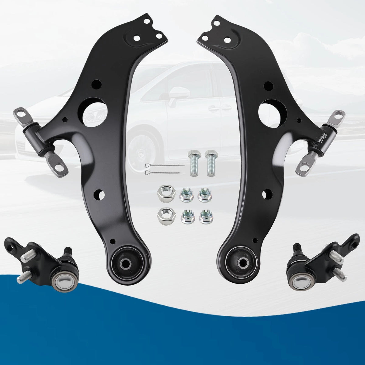 Front Suspension Kit Lower Control Arm w/ Ball Joint for Toyota Sienna (2004–2010)