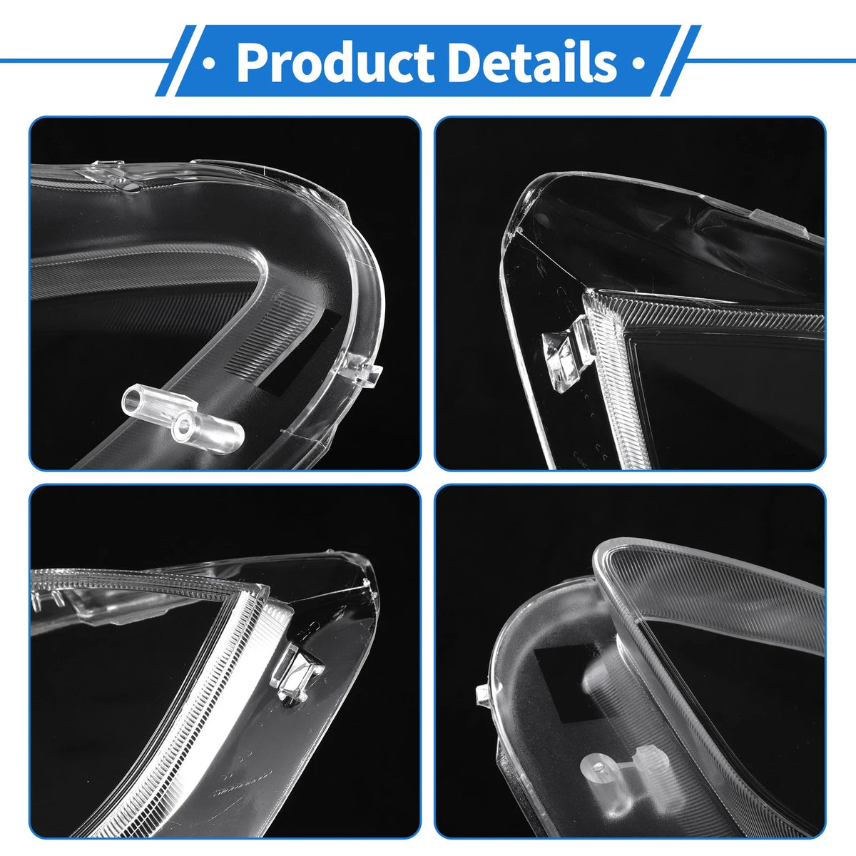 Headlight Lens Cover for Peugeot 2008 (2014–2018) PC Clear