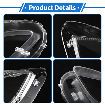 Headlight Lens Cover for Peugeot 2008 (2014–2018) PC Clear