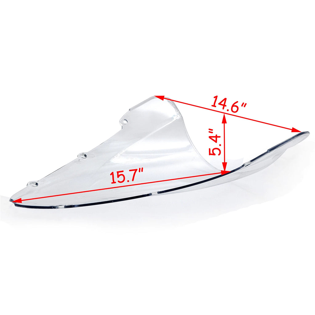 Clear Double Bubble Windscreen for Honda CBR600 F4i (2001–2008)