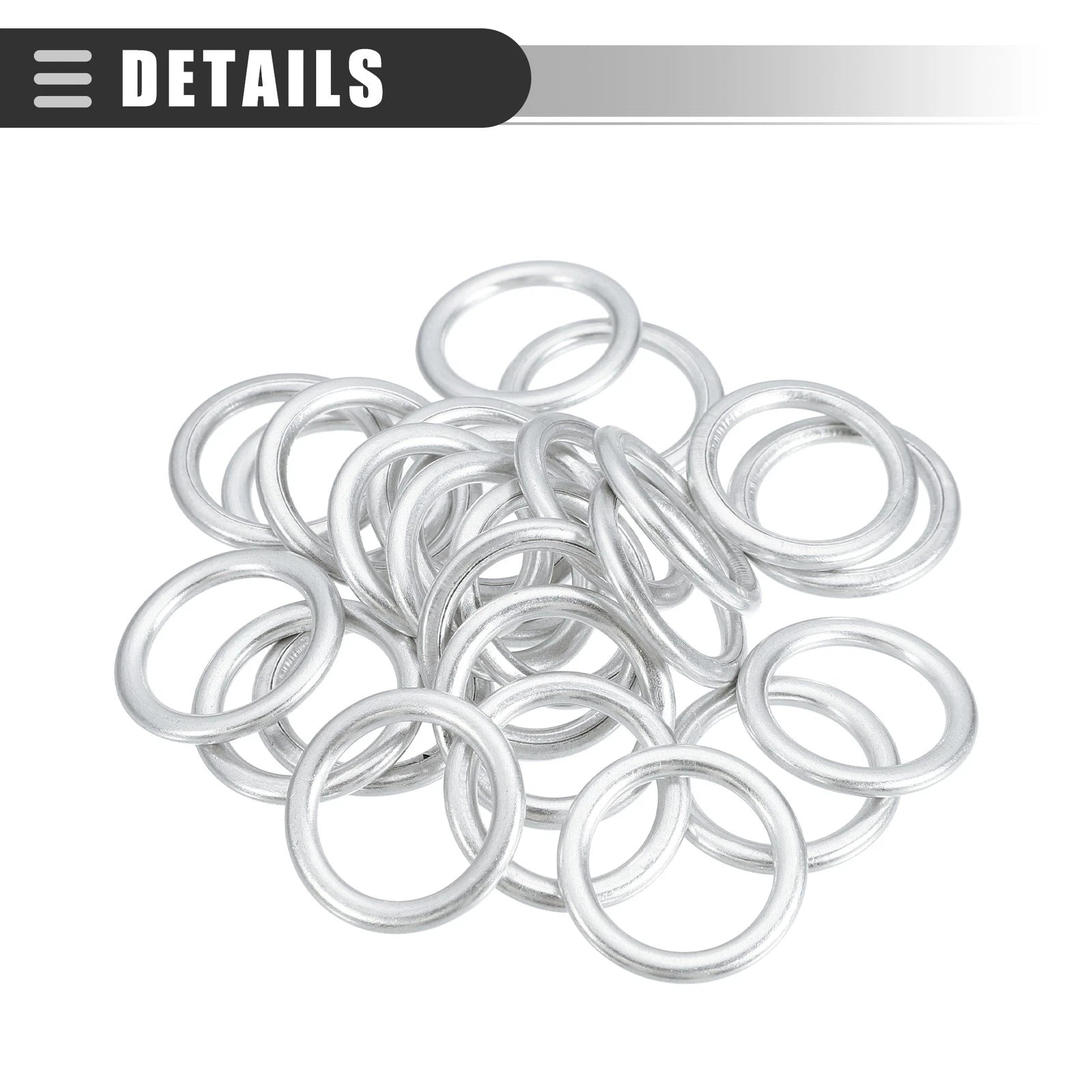 Oil Drain Plug Gasket Kit 25 Pcs Replacement for Audi A3 (2009–2013)