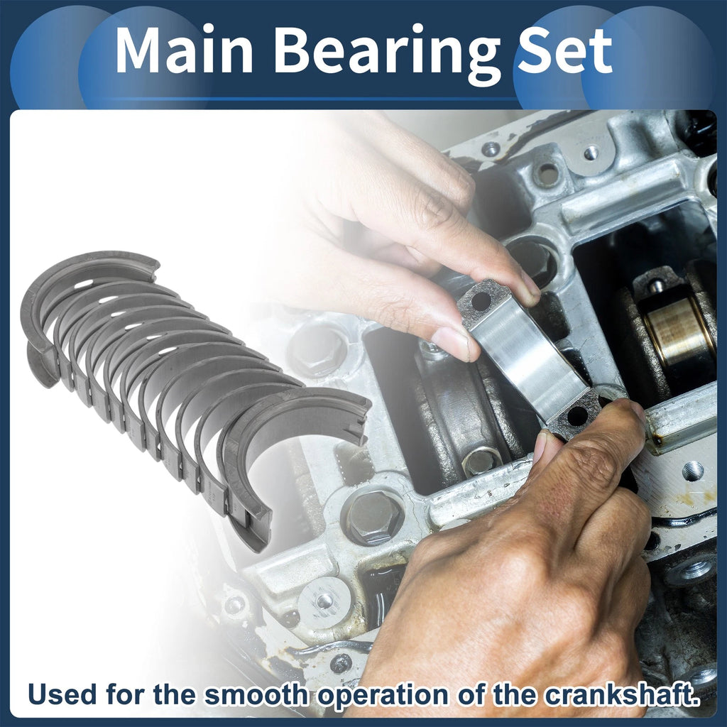Engine Main Bearing Set Replacement for Audi 80 (1981–1995) 12 Piece