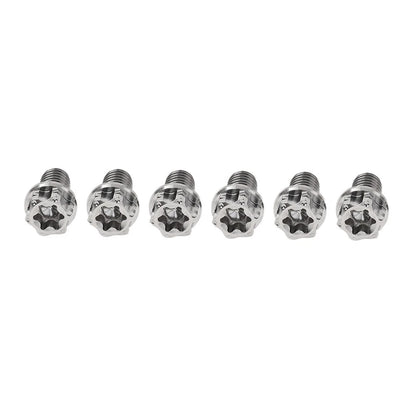 6pcs Titanium Torx Head Flange Screws M6x35mm for Motorcycle Bike