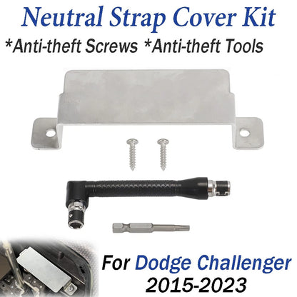 Anti-Theft Neutral Strap Cover Plate for Dodge Challenger (2015–2023)