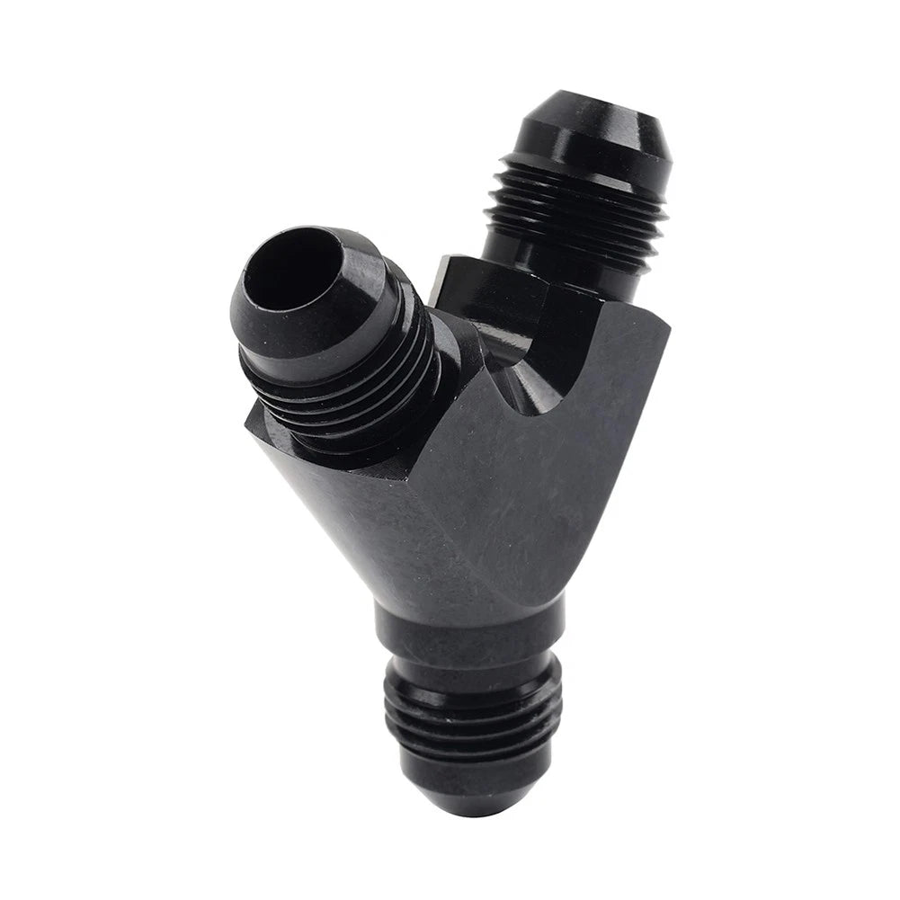 10AN Y Fuel Block Flare Union Fitting Adapter Coupler Black