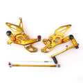 Rearsets Footpegs Pedals for Suzuki GSX-R600 GSXR 750 (2006–2010) Gold