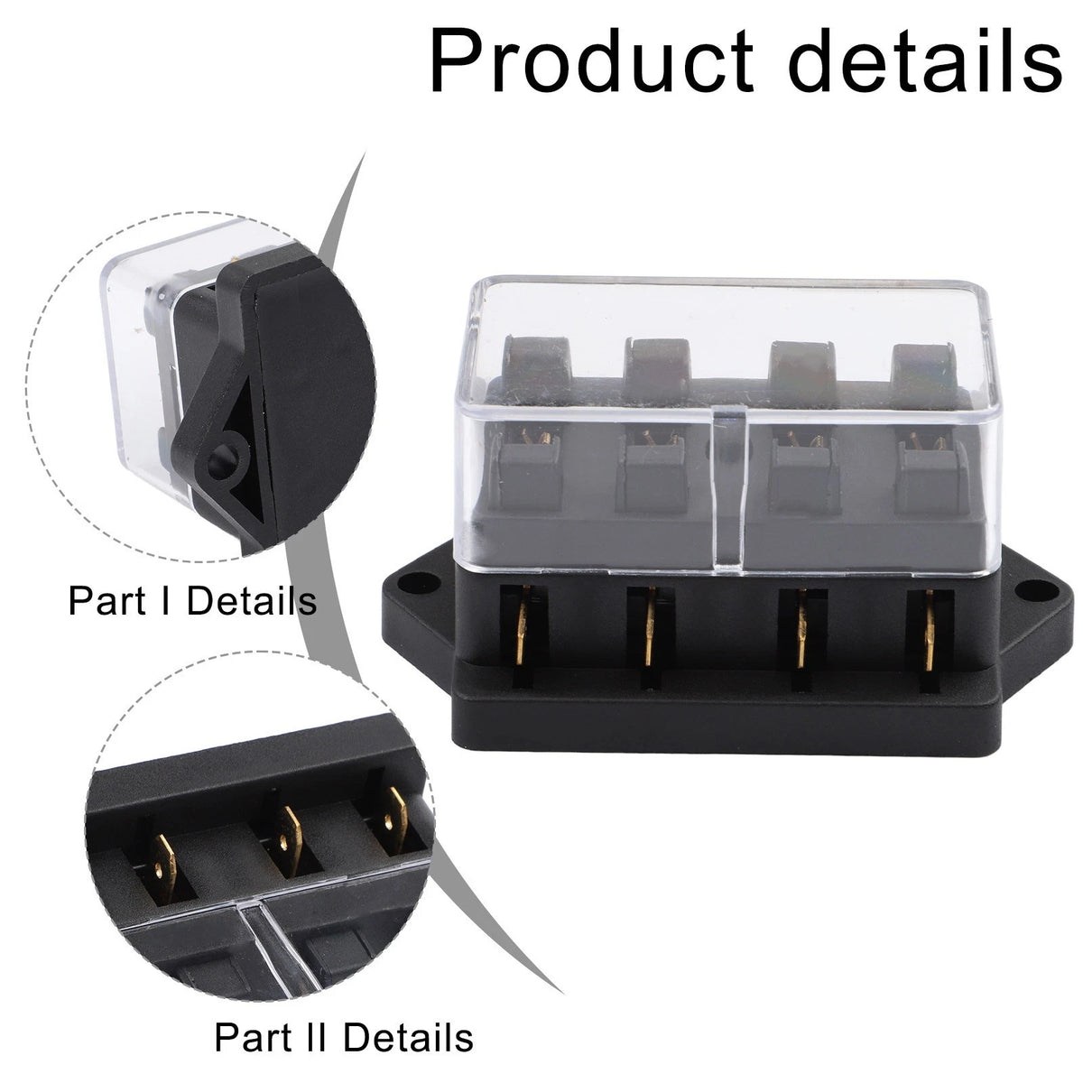 4 Way Fuse Holder for Car (Universal)