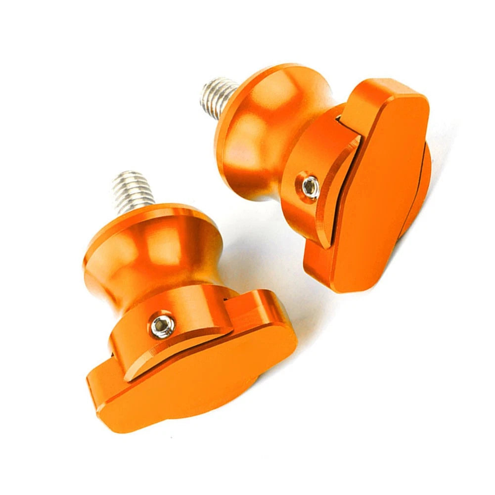 2X Swingarm Sliders for Honda CBR600RR (2003–2017) 8mm Orange