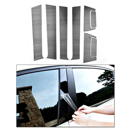 8pc Set Black Pillar Posts for HR-V 2016–2020 4-Door Door Trim Cover Kit