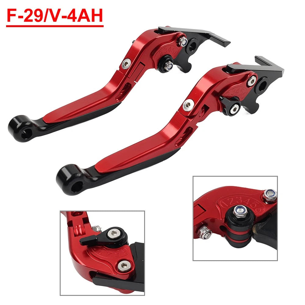 Folding Extendable Brake Clutch Levers for Honda CBR600RR CBR954RR (2003–2006) Red