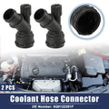 2 Pcs Coolant Hose Flange Replacement for VW Golf GTI (1999–2006)
