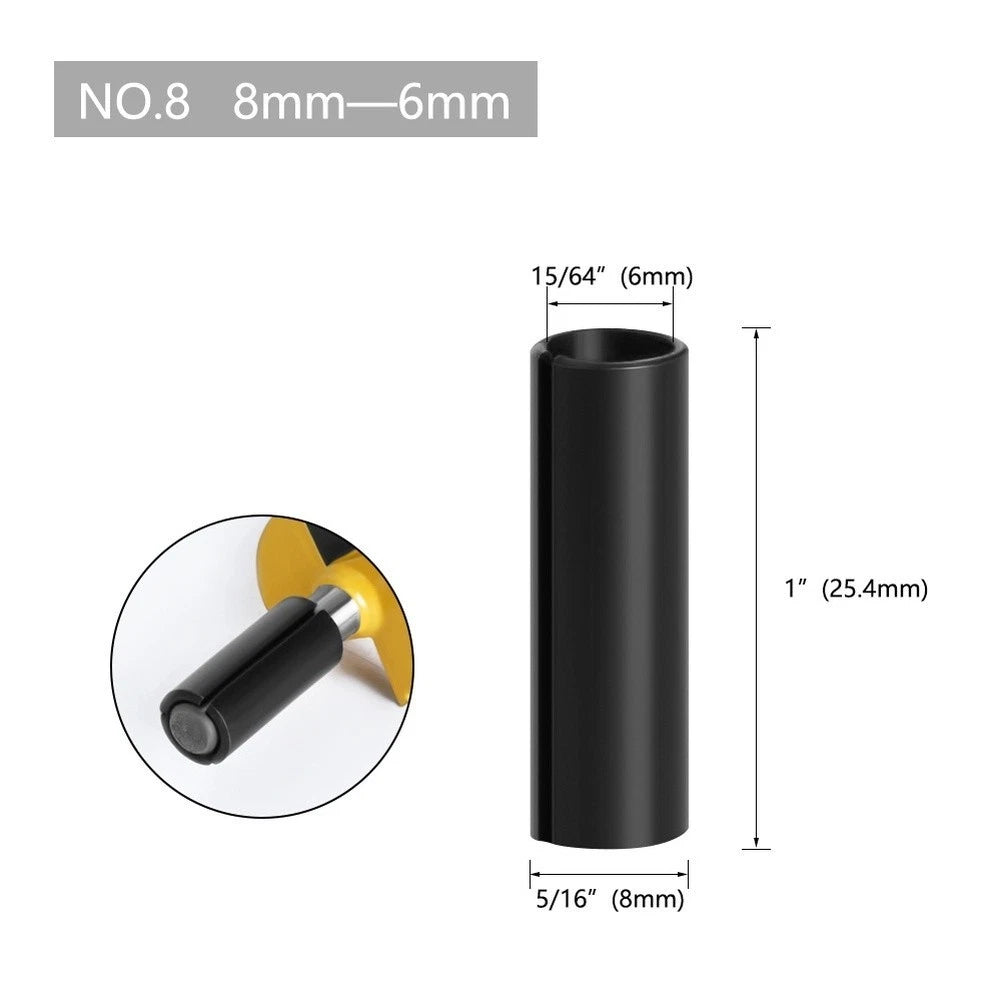 12pcs CNC Router Bit Adapter Set for Milling Tool Conversion
