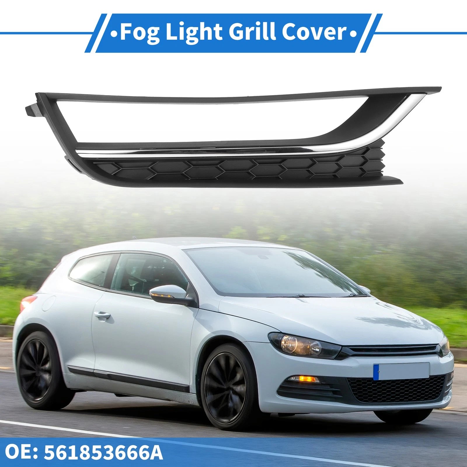 Front Right Fog Light Grill Replacement for Volkswagen Passat (2012–2015)