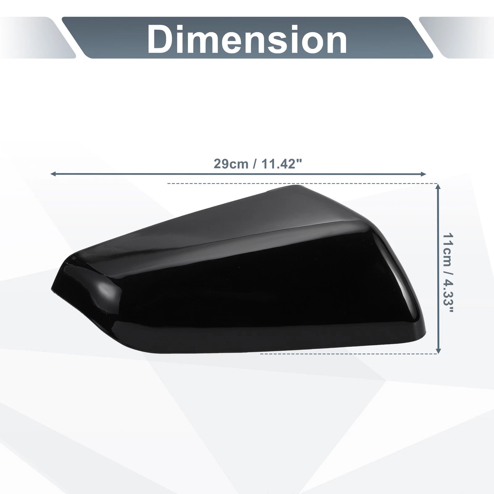 Right Side Mirror Cover Cap Gloss Black for Chevy Equinox GMC Terrain (2018–2024)