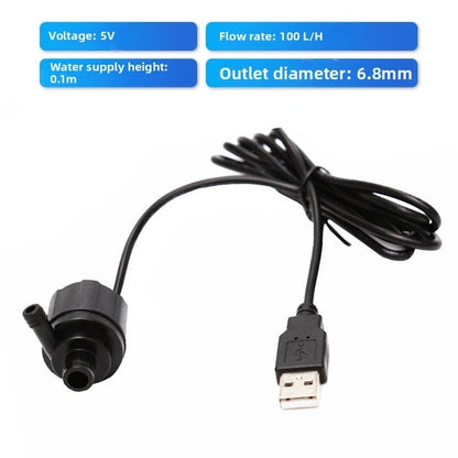 Brushless DC Water Pump for Smart Plant Pots (Lightweight Plastic)
