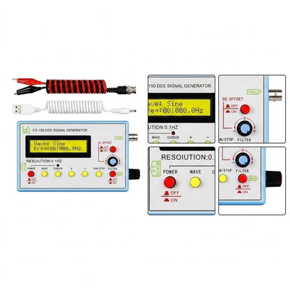 DDS function signal generator module 0.1Hz-500kHz sine square triangle wave