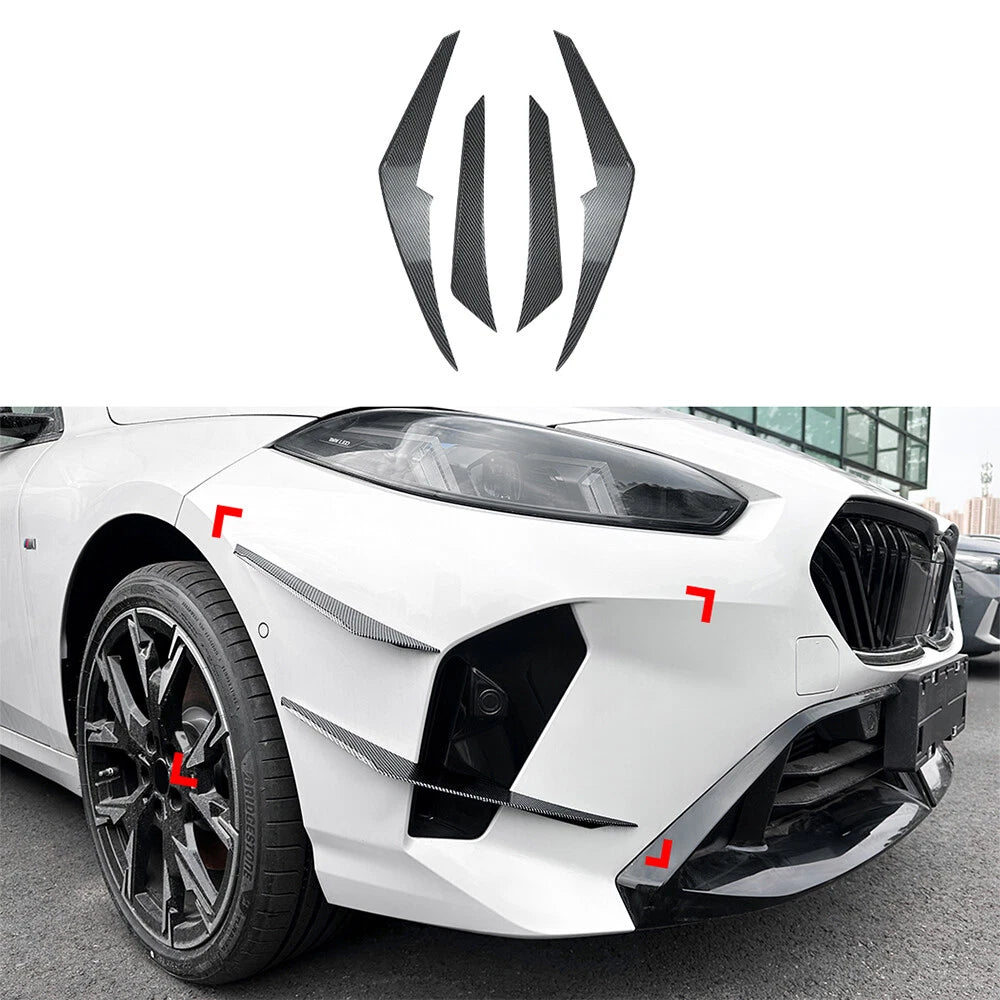 Set of 4 Front Bumper Trim Canards for BMW 1-Series 2-Series (F70 F74)