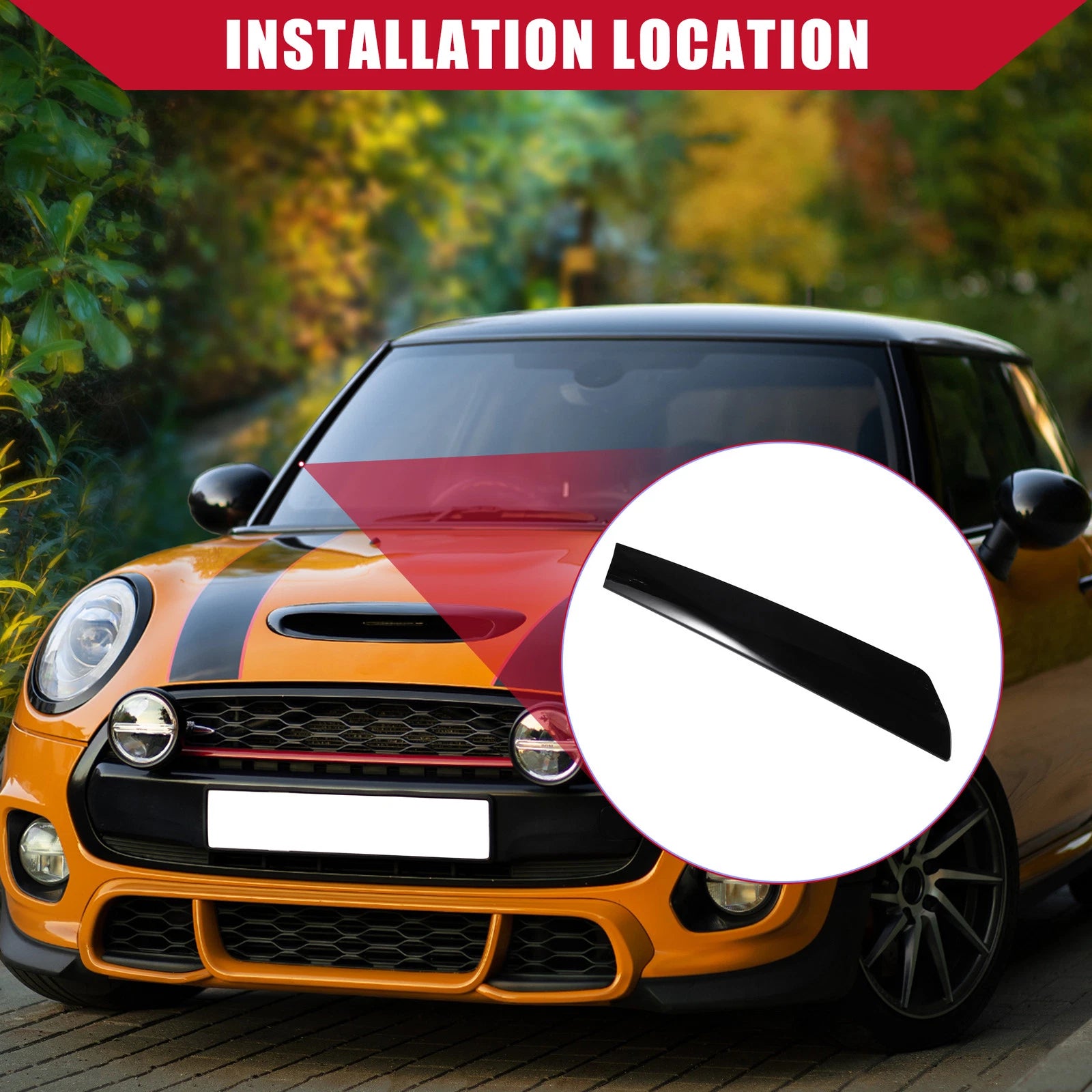 Front Left Windshield A Pillar Trim for Mini Cooper (2002–2008) No.51137128157