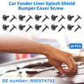 Car Fender Liner Splash Shield Screw Set for Audi RS6 (2021–2022)