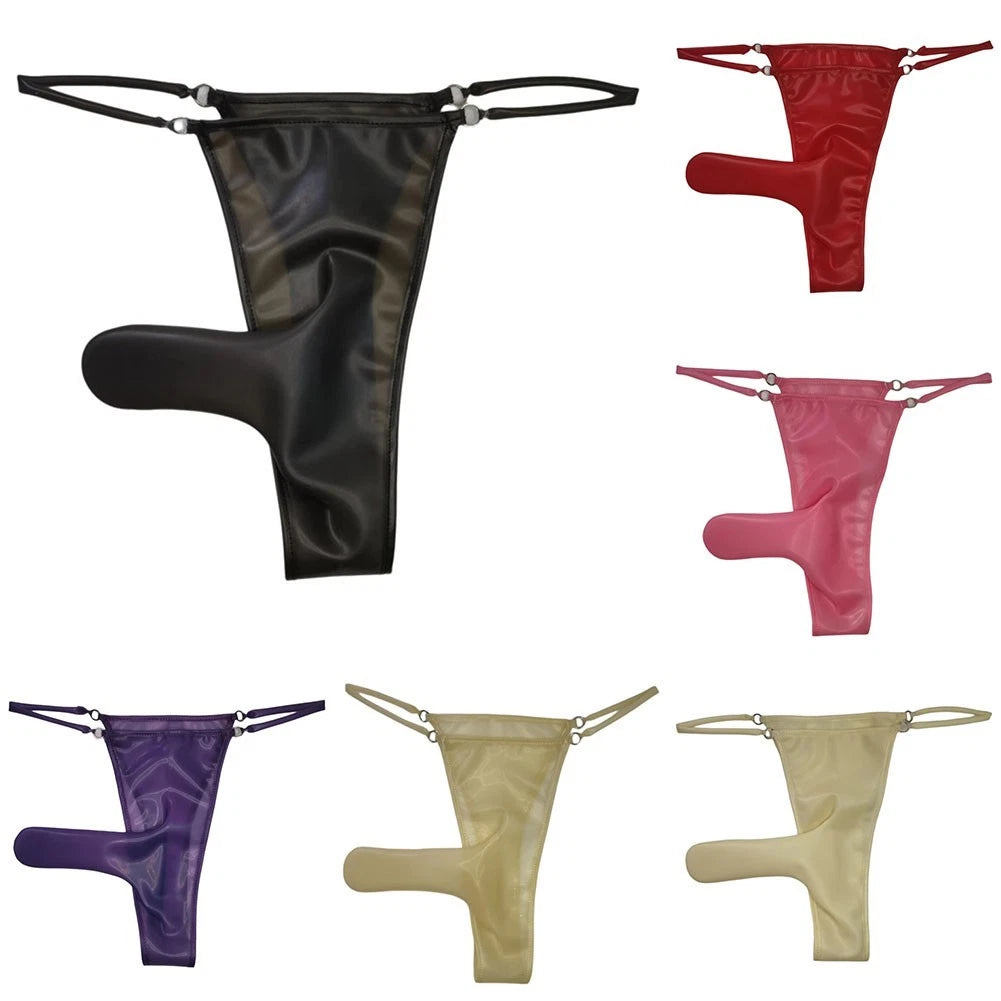 Latex Thong for Men - See Through Fitted Cut