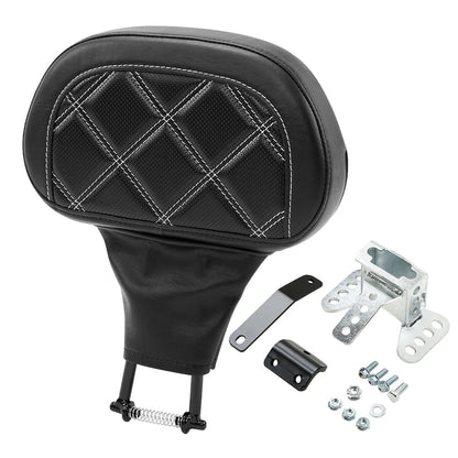 Black Driver Backrest Pad for Harley Road Electra Street Glide FLHX (1988–2023)